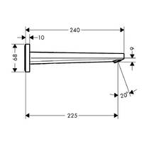 Вилив для змішувача Hansgrohe Metropol 99993000 хром чорний матовий, фото №2