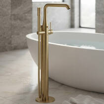 Змішувач для ванни Grohe Essence 25248GN1 підлоговий, брашоване золото