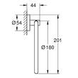 Тримач-кільце для рушників Grohe Essentials 40365DL1 теплий захід сонця (брашоване рожеве золото), фото 2