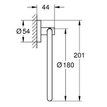 Тримач-кільце для рушників Grohe Essentials 40365DL1 теплий захід сонця (брашоване рожеве золото), фото 2