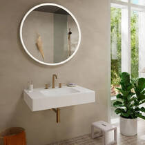 Смеситель для раковины Hansgrohe Tecturis EcoSmart+ 73330140 бронза матовый, фото №3