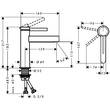 Смеситель для раковины Hansgrohe Finoris CoolStart 76024700, белый матовый, фото 2