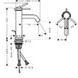 Смеситель для раковины Hansgrohe Tecturis S 73310140 с донным клапаном, бронза, фото 2