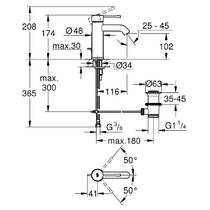 Смеситель для раковины Grohe Essence 24171DL1 теплый закат (розовое золото), фото №3