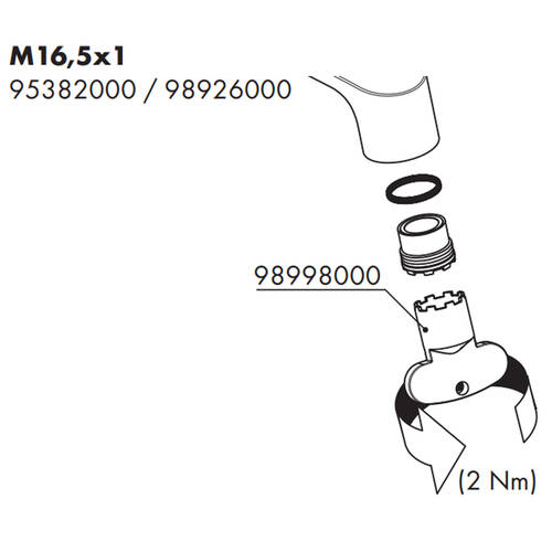 Аэратор Axor 95382000 M16.5x1, фото 2