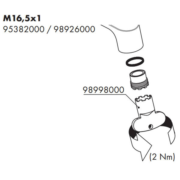 Аэратор Axor 95382000 M16.5x1, фото 2