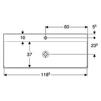 Раковина Geberit One 505.020.01.5 120 см, фото №2