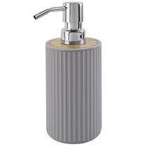 Дозатор для жидкого мыла AWD Rayon AWD02191634, 300мл, бамбук, серый, фото №1