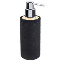 Дозатор для жидкого мыла AWD Ksanti AWD02191721, 300мл, бамбук, черный, фото №1