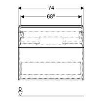 Тумба для раковини Geberit iCon 502.304.JR.1 підвісна, горіх темний, фото №4