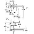 Змішувач прихованого монтажу для раковини Grohe BauClassic 2029200C, фото 2