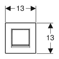 Клавиша смыва Geberit Sigma 116.017.JQ.1 пневматическая, хром матовый, фото №3