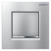 Клавиша смыва Geberit Sigma 116.017.JQ.1 пневматическая, хром матовый, фото №1