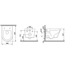 Унитаз подвесной AM.PM Sense C741701SC безободковый с сиденьем Soft Close, фото №2