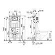 Комплект B656: інсталяція Tech Line Opti, унітаз Carina Clean On, дюропластове сидіння Carina Slim, SoftClose, легке зняття, кнопка змива OPTI A2 глянцевий хром, фото 3