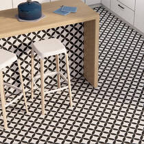 Керамогранит Almera Ceramica (Spain) Pris.Pre. Circle Black 45х45 см, фото №1
