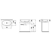 Раковина Laufen Ilbagnoalessi H8189774001121 70 см белый глянец, фото №2