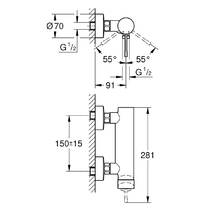 Смеситель для душа Grohe Essence 25252DA1 теплый закат (розовое золото), фото №2