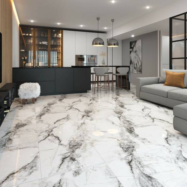 Керамограніт Almera Ceramica-2 Piedra Oro Pol 60x120см, фото 2