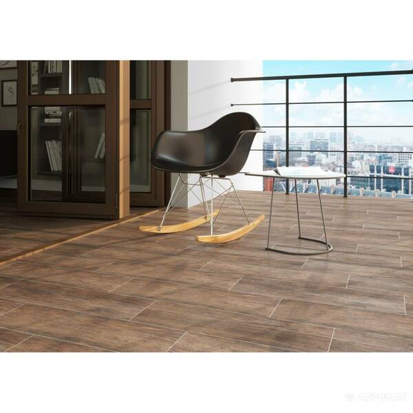 Керамограніт Cersanit Finwood Ochra 18,5x59,8 см, фото 2
