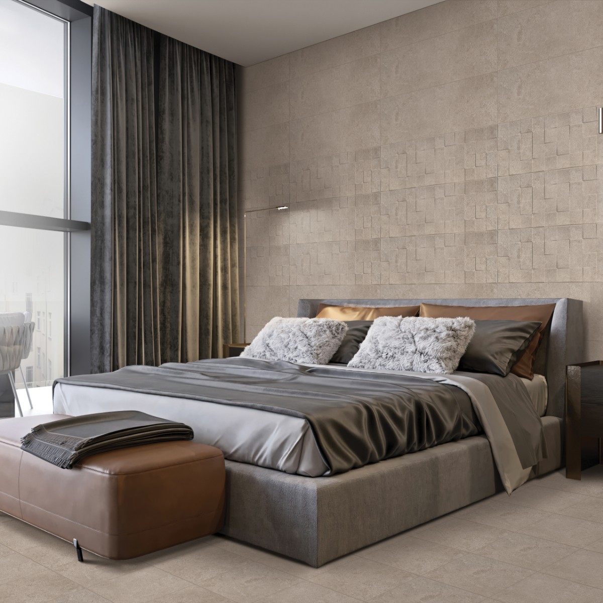 JACKSTONE AMBER MATT SQUARE DECOR (1 сорт)