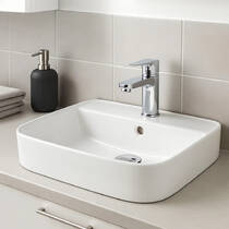 Раковина Devit Quadra 1711040 на стільницю, білий глянець