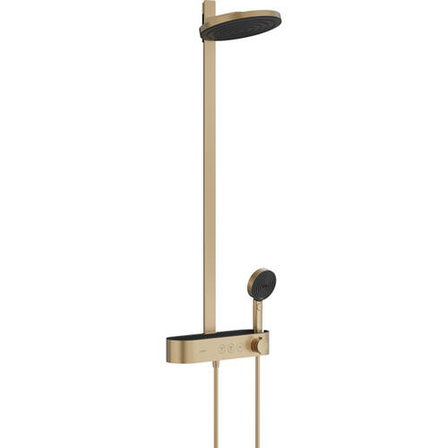 Душова система Hansgrohe Pulsify Showerpipe 260 2jet 24240140 з термостатом бронза матовий, фото 1