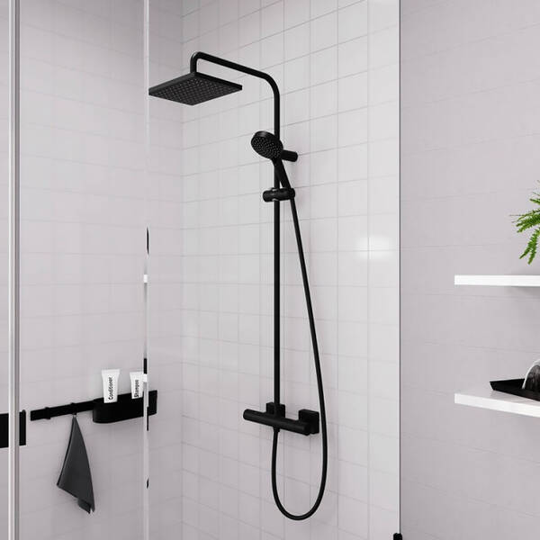 Душова система Hansgrohe Pulsify Showerpipe 260 2jet 24240140 з термостатом бронза матовий, фото 3