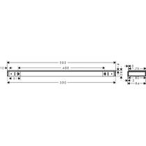 Полиця Hansgrohe Rainfinity 26844140 500, бронза, фото №2