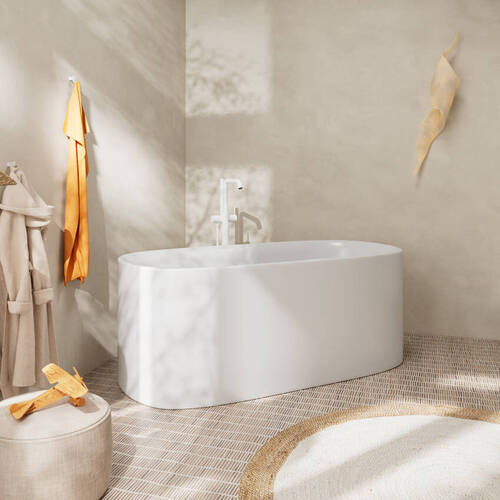 Змішувач для ванни Hansgrohe Tecturis S 73440700 підлоговий, білий