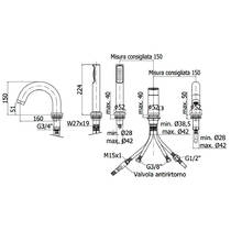 Смеситель для ванны Paffoni Candy CA040CR хром, фото №2