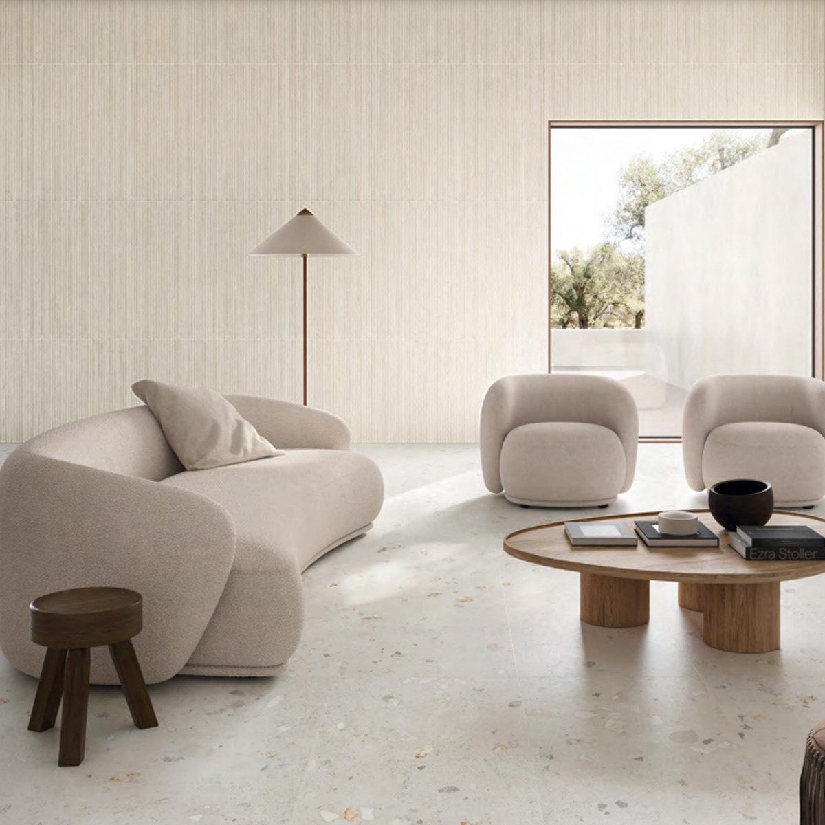 FL01BAC I CEMENTI WHITE CIOTTOLO SQ. 120X60 (1 сорт)