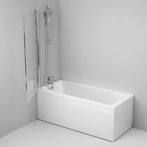 Шторка для ванны AM PM Gem WU90BS-D080-140CT 80х140 см, профиль хром, стекло прозрачное, фото №3