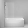 Шторка для ванны AM PM Gem WU90BS-D080-140CT 80х140 см, профиль хром, стекло прозрачное, фото 4
