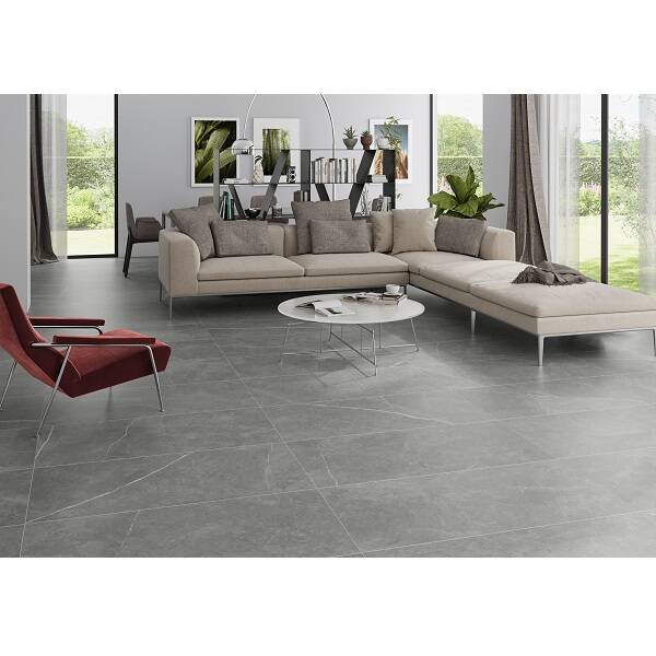 Керамограніт Almera Ceramica (Spain) P.E. Roma Stone Smoke Sat Rect 100x100 см, фото 2