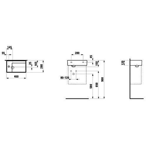 Раковина Laufen Kartell H8153354001111 46 см білий глянець, фото 2