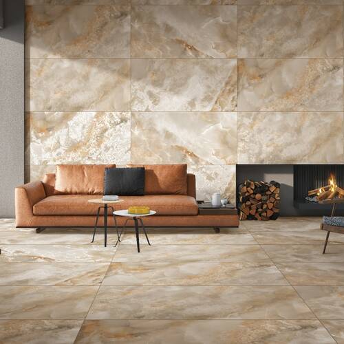 Керамограніт Almera Ceramica-2 Cork Beige Carving 80x160 см, фото 2