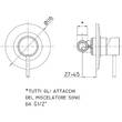 Змішувач прихованого монтажу для душу Paffoni Light  LIG 010 NO 70 чорний матовий, фото 2