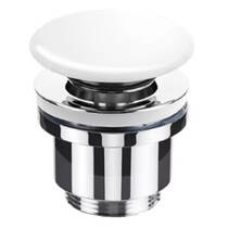 Донний клапан для раковини Devit SPCB-1004 керамічний, білий глянцевий, фото №1