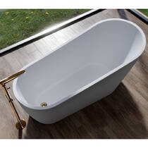 Ванна акриловая Cersanit Zen 167х72 см, с сифоном и хромированным донным клапаном click-clack, белый глянец, фото №6