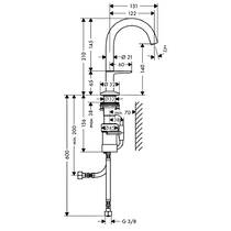 Смеситель для раковины Axor One 48010950, латунь матовый, фото №2