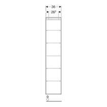 Пенал Geberit 502.316.JL.1 36 см підвісний, пісочно-сірий глянець, фото №3