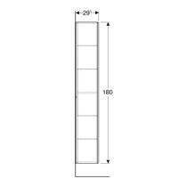 Пенал Geberit 502.316.JL.1 36 см підвісний, пісочно-сірий глянець, фото №4