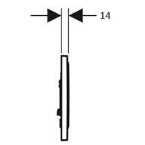 Клавіша змиву Geberit Sigma10 115.758.16.5 чорний матовий, фото №3