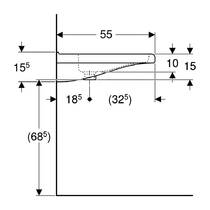 Раковина Geberit Selnova Comfort Square 500.788.01.7 65 см для людей с ограниченными физическими возможностями, белый глянец, фото №4