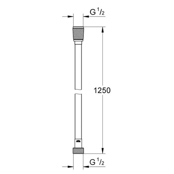 Душовий шланг Grohe Silverflex 28362001 хром, 1,25 м, фото 2