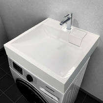 Раковина Adamant Washer New 59 см белый, на стиральную машину, фото №3