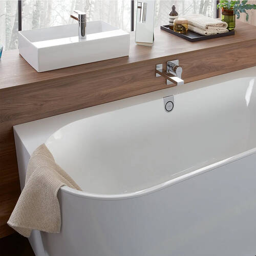 Ванна кварилова Villeroy&Boch Oberon 2.0 UBQ180OBR9CD00V-RW 180х80 см білий матовий, фото 9