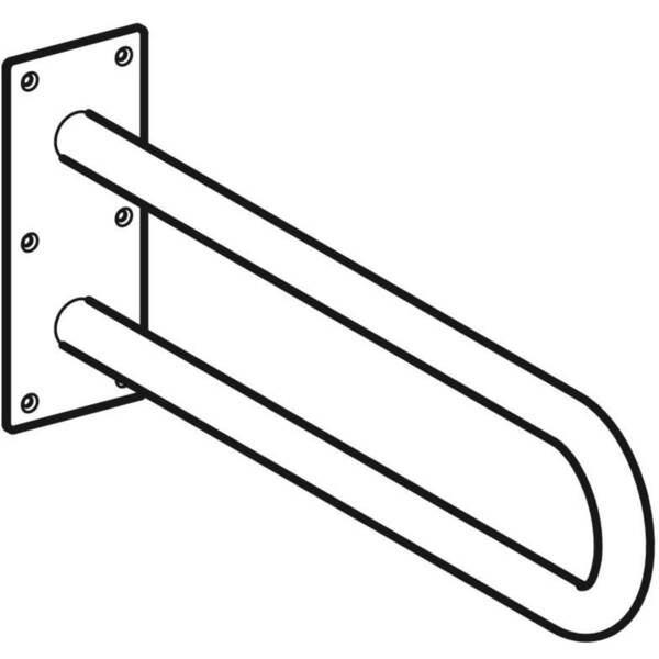 Поручень Kolo Lehnen Funktion L1054601 неподвижный 600 мм, нержавеющая сталь гладкая, фото 2