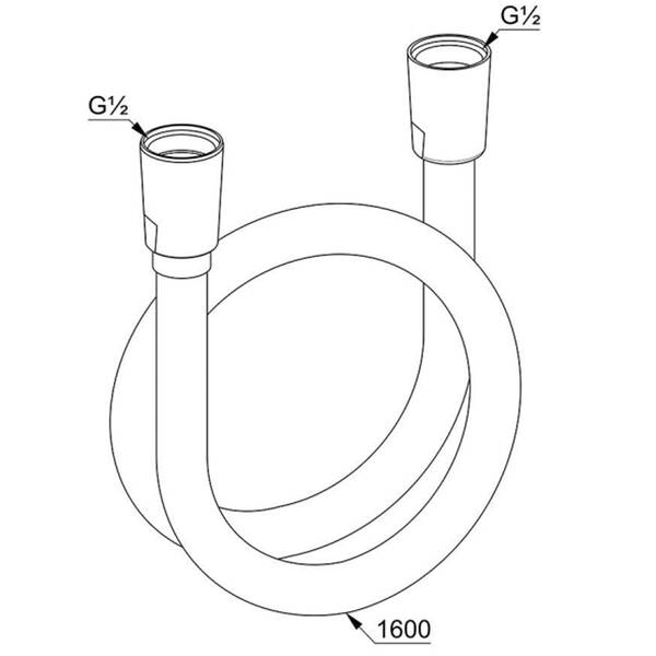 Душовий шланг Kludi Suparaflex Silver 61072N0-00 1,6 м, брашоване золото, фото 2